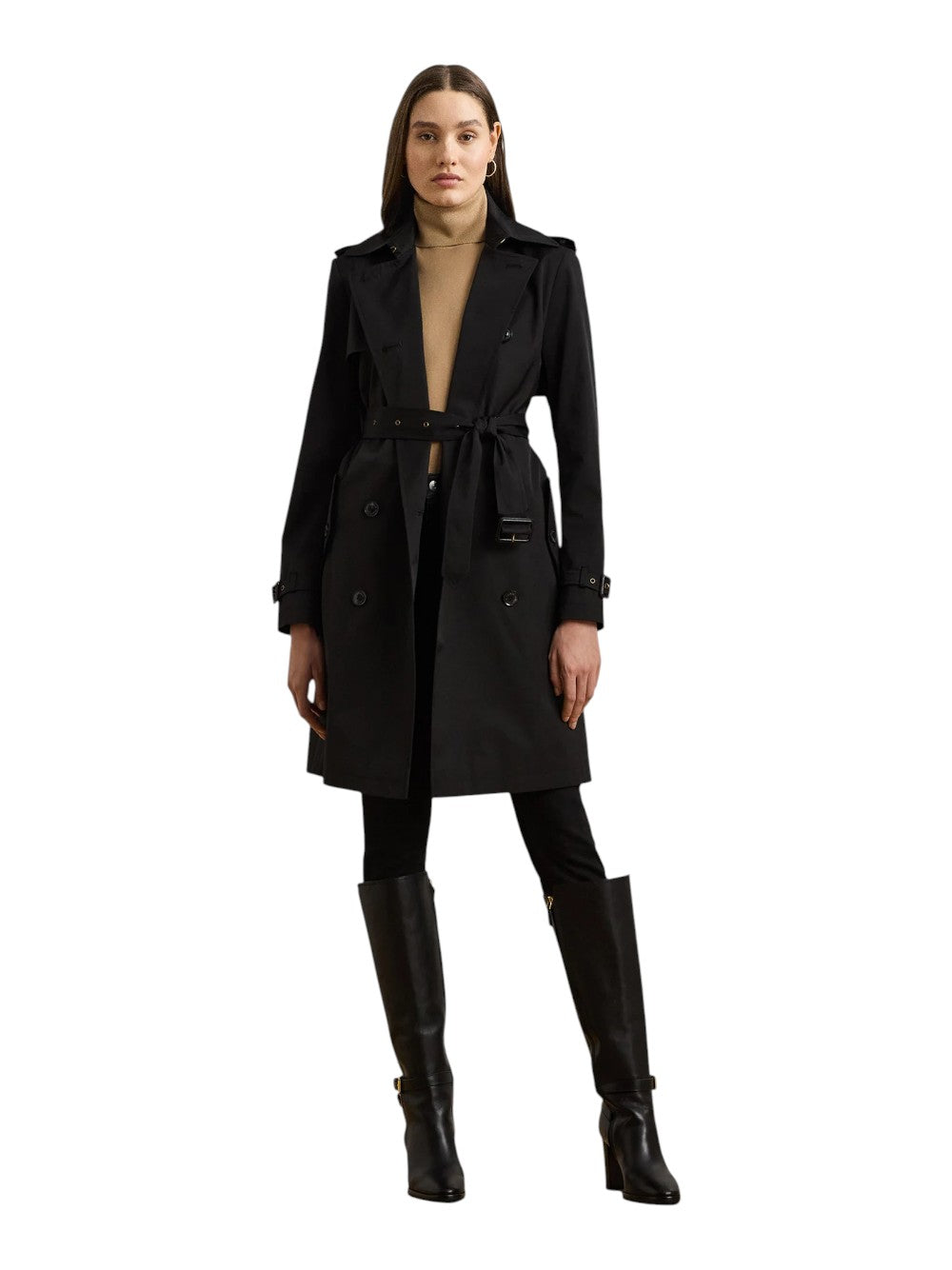 Lauren Ralph Lauren Trench Donna DB BLT RN38"-LINED-COAT 297967122001