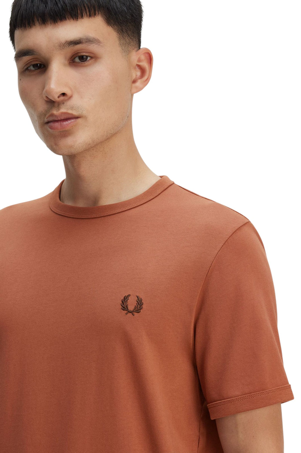 Fred Perry T-SHIRT Uomo Ringer M3519