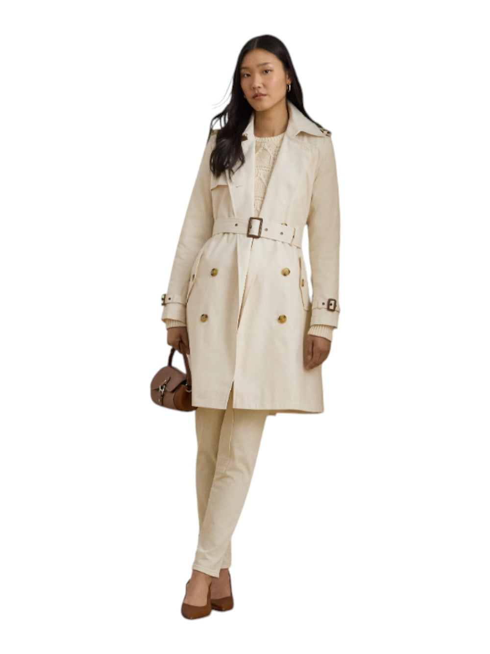 Lauren Ralph Lauren Trench Donna DB BLT RN38"-LINED-COAT 297967122005