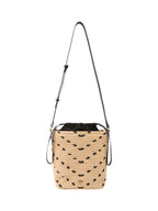 Pinko Borsa Donna Bucket Mini Chevron Rafia + Vi 106835A391HZ3Q