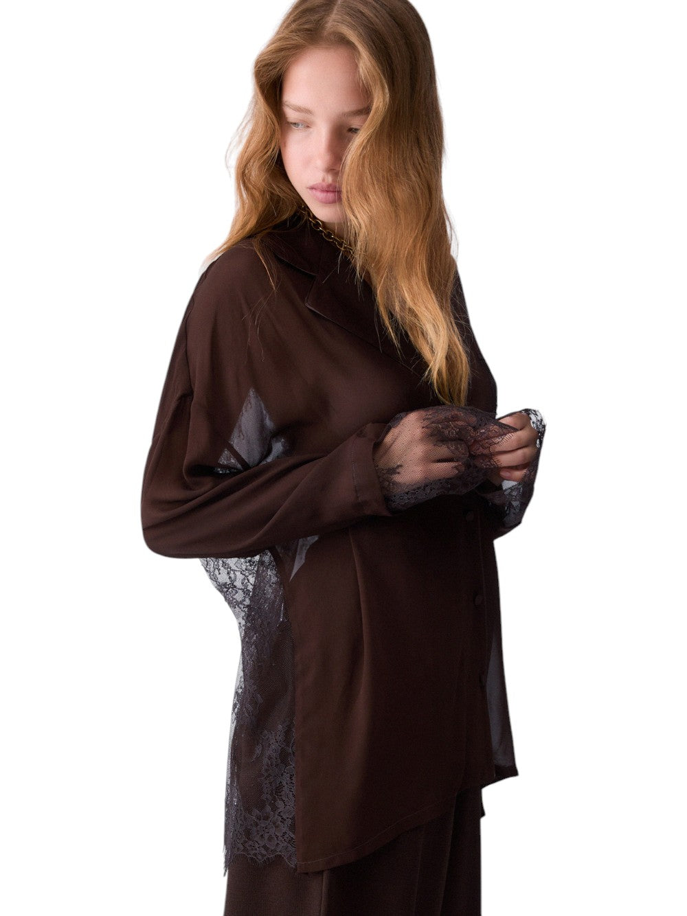 Liu Jo Camicia Donna CAMICIA TS M/L CON PIZZO CF6125T866A X0807
