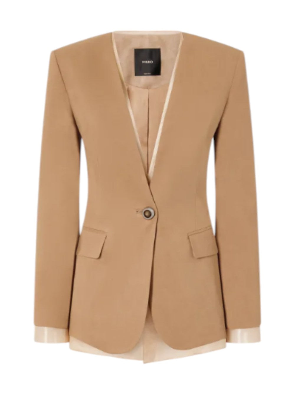 Pinko Giacca Donna Blazer elegante in lino e organza di seta Gallina Giacca