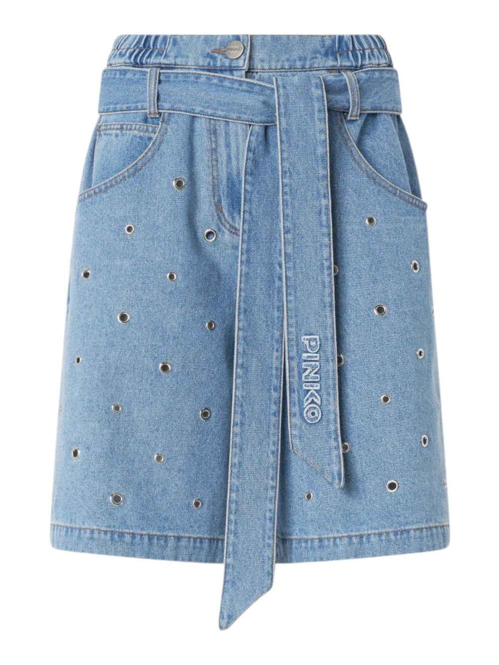 Pinko Jeans Donna BALLO BERMUDA DENIM + EYELETS 106258A32OPJD