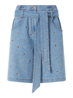 Pinko Jeans Donna BALLO BERMUDA DENIM + EYELETS 106258A32OPJD