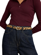 Lauren Ralph Lauren Cintura Donna MDRN RND BKL-BELT-SKINNY 412P16745001