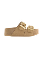 Colors of california Ciabatta Donna Two-Buckle Sandal High Fussbet HC.DUNE02 CAM