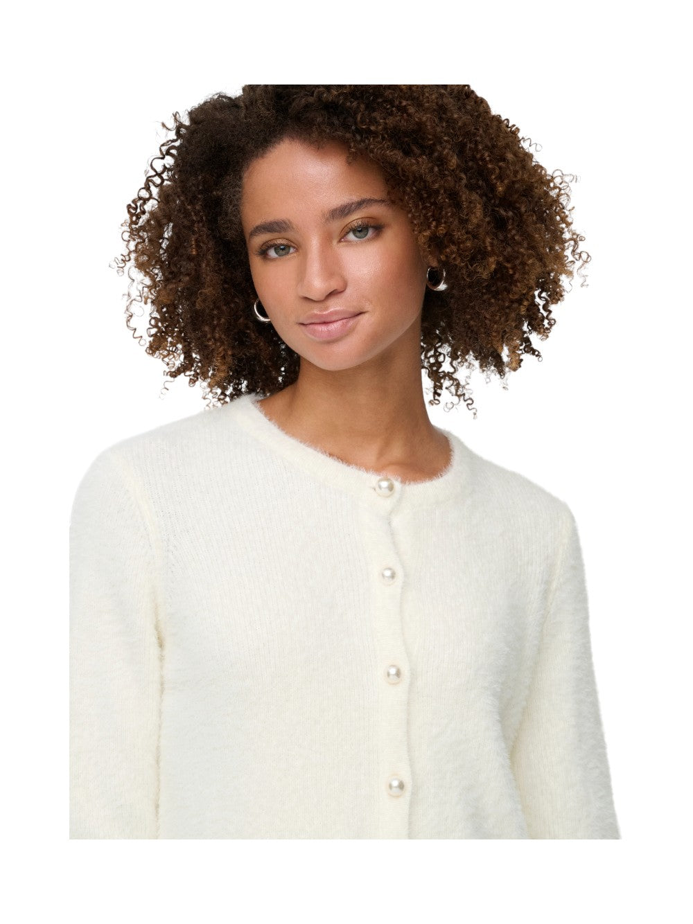 ONLY Cardigan Donna ONLPETRA LS PEARL O-NECK CARDI CC KNT 15350655