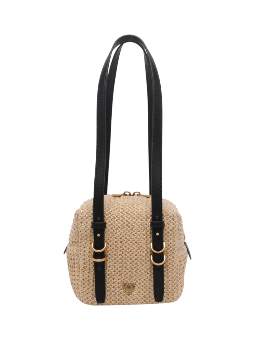 Pinko Borsa Donna Cubic Bag Rafia + Vitello 106465A391C24Q