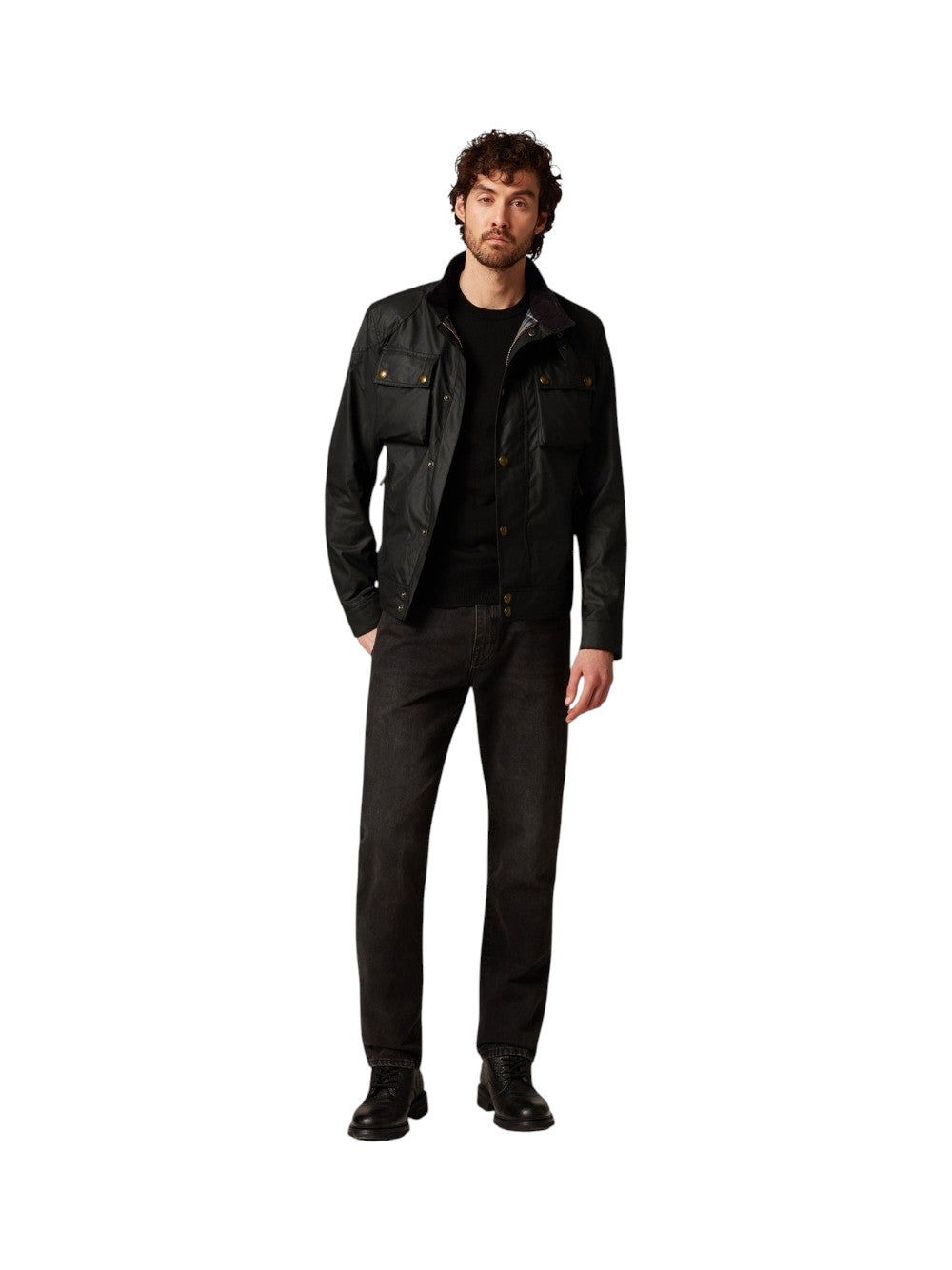 Belstaff GIUBBINO Uomo RACEMASTER 105306BLACK