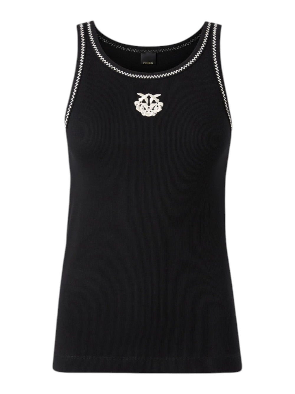 Pinko Top Donna BITETTO CANOTTA COSTINA LOGO T 106816A3ALZZ2