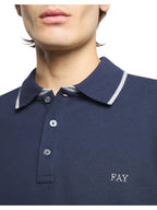Fay Polo Uomo DB COLLAR PIQUET STR. BICOLOR NPMB252140STDWU806