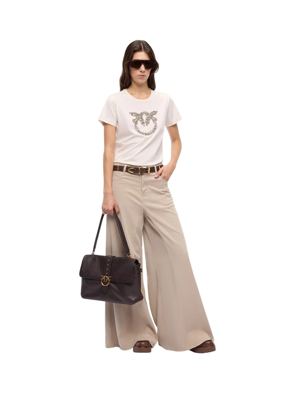 Pinko T-SHIRT Donna QUENTIN T-SHIRT JERSEY RICAMO 100535A3JP C21