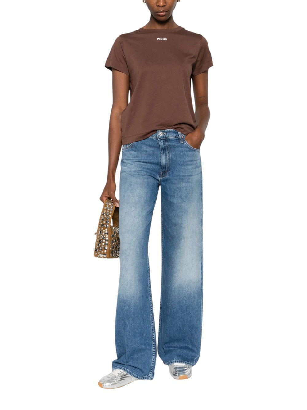 Pinko T-SHIRT Donna BASICO T-SHIRT JERSEY LOGO STA 100373A34FL78