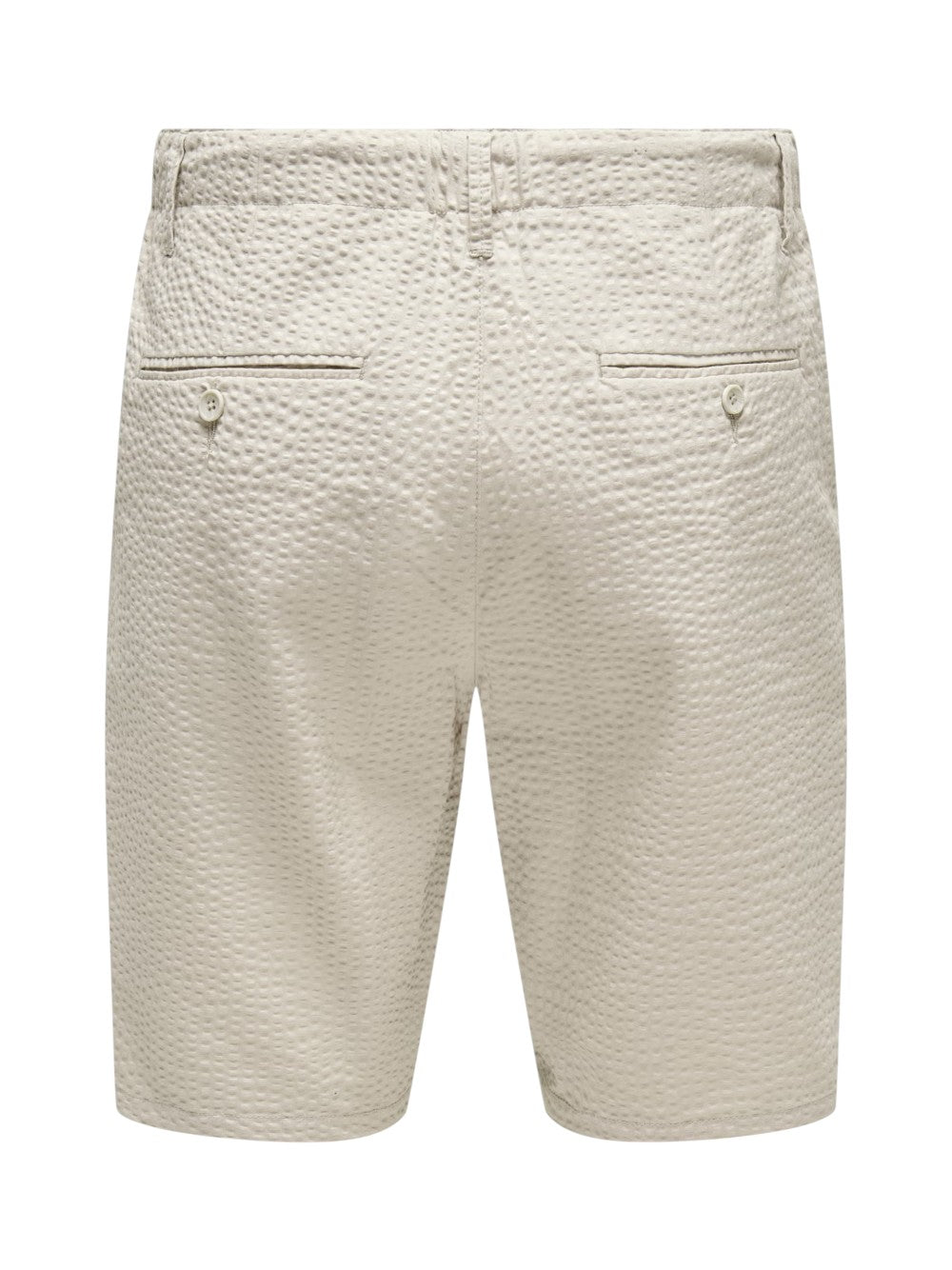 ONLY & SONS Bermuda Uomo ONSLEO LIFE 0009 SEERSUCKER 22028301 Silver Lining