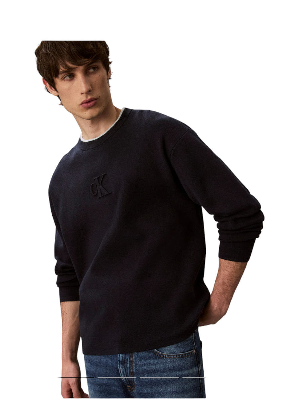 Calvin Klein Maglia Uomo Embossed Logo LV04RD300G