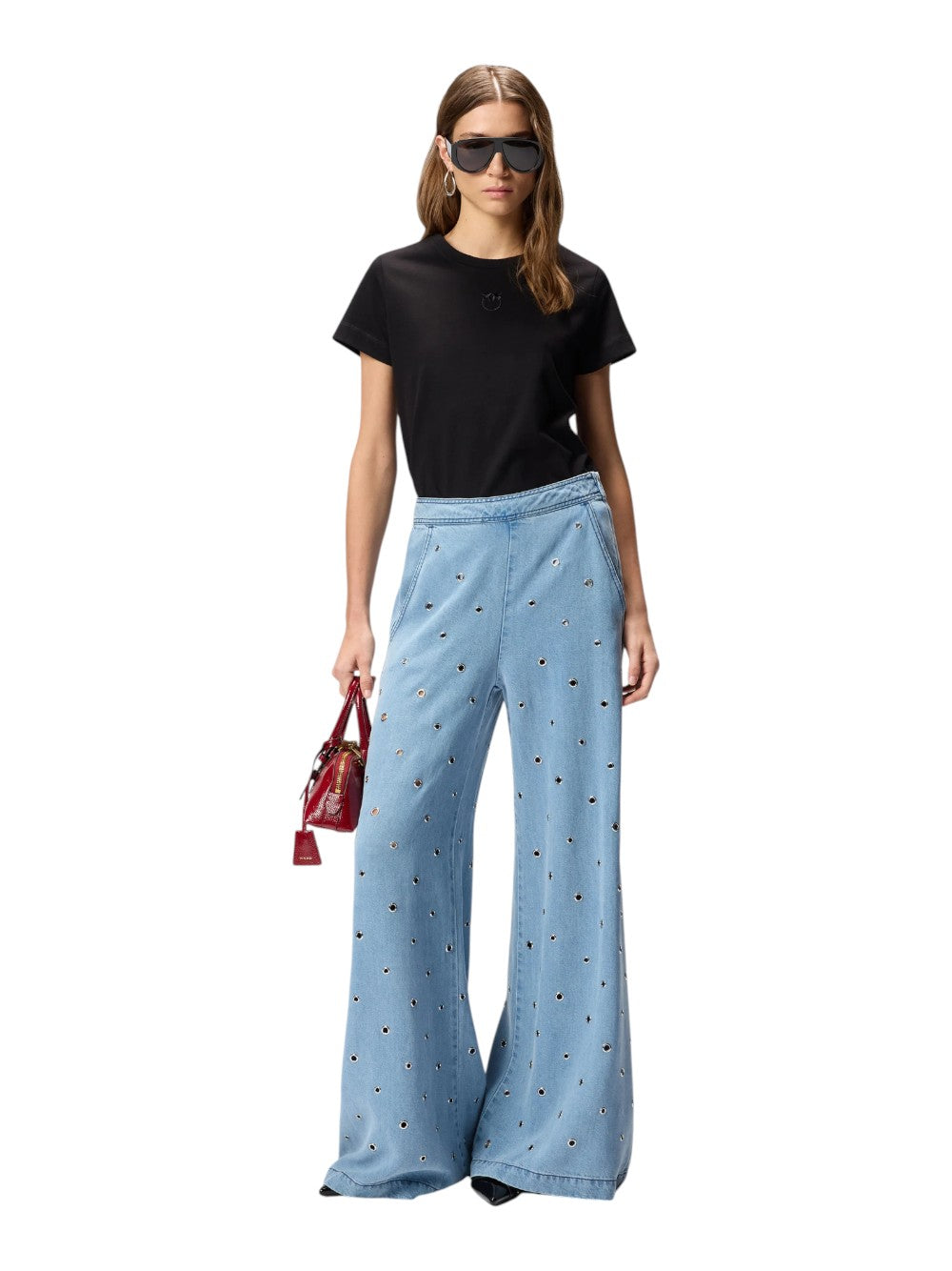 Pinko T-SHIRT Donna BUSSOLOTTO T-SHIRT JERSEY PATC 100355A339Z99