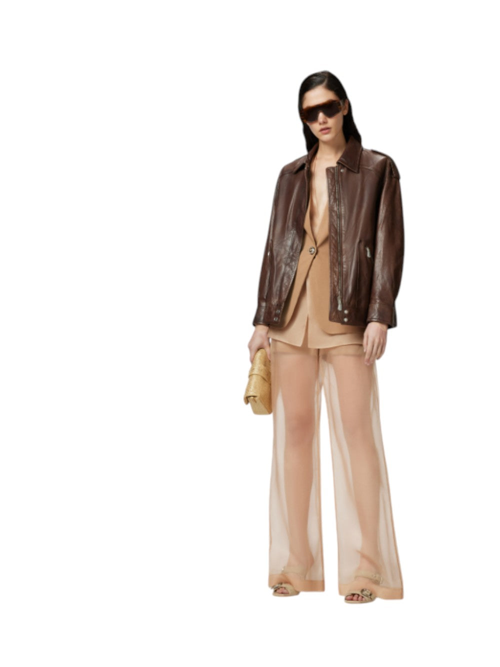 Pinko Giacca Donna Blazer elegante in lino e organza di seta Gallina Giacca