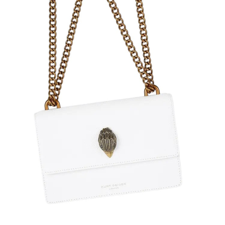Kurt Geiger borsa Donna 690-SHOREDITCH SM CROSS BODY-WHITE-LEATHER