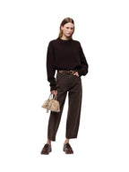 Pinko Pantalone Donna ESTELLE EGG BULL FISSO WASHED 103857A3KU L72