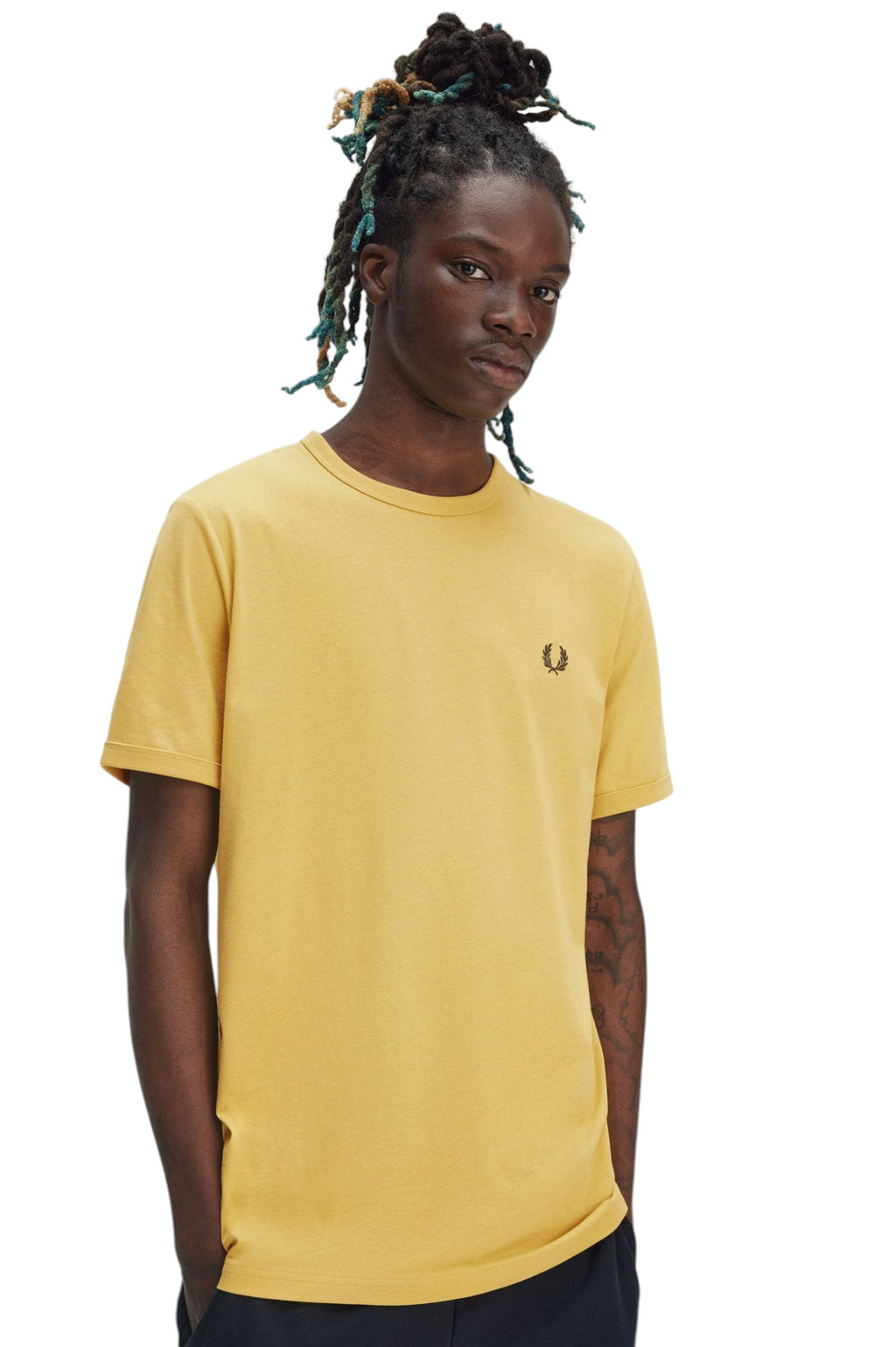 Fred Perry T-SHIRT Uomo Ringer M3519