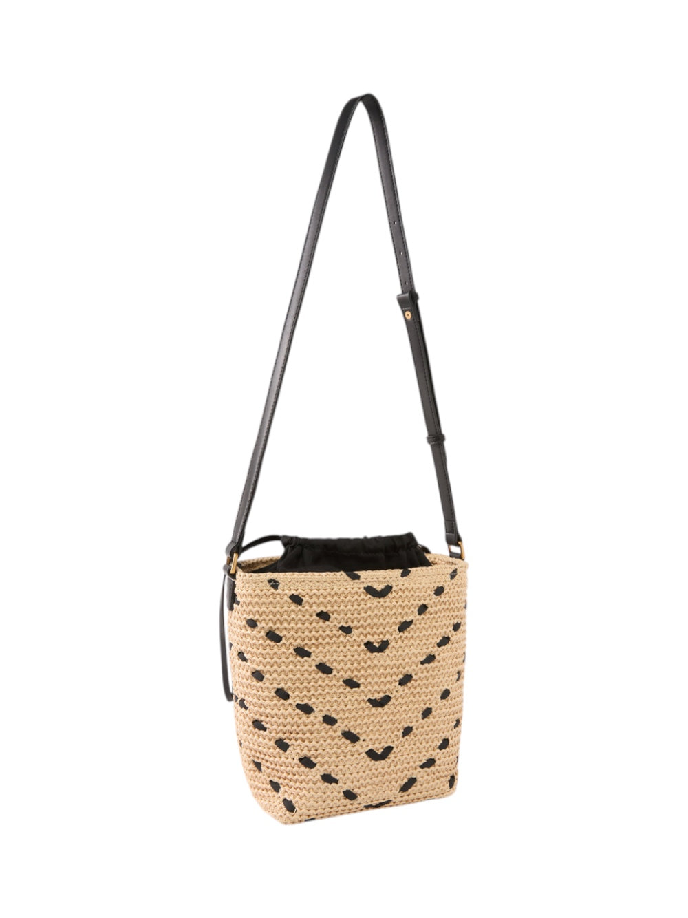 Pinko Borsa Donna Bucket Mini Chevron Rafia + Vi 106835A391HZ3Q