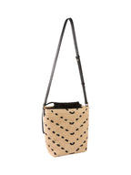 Pinko Borsa Donna Bucket Mini Chevron Rafia + Vi 106835A391HZ3Q