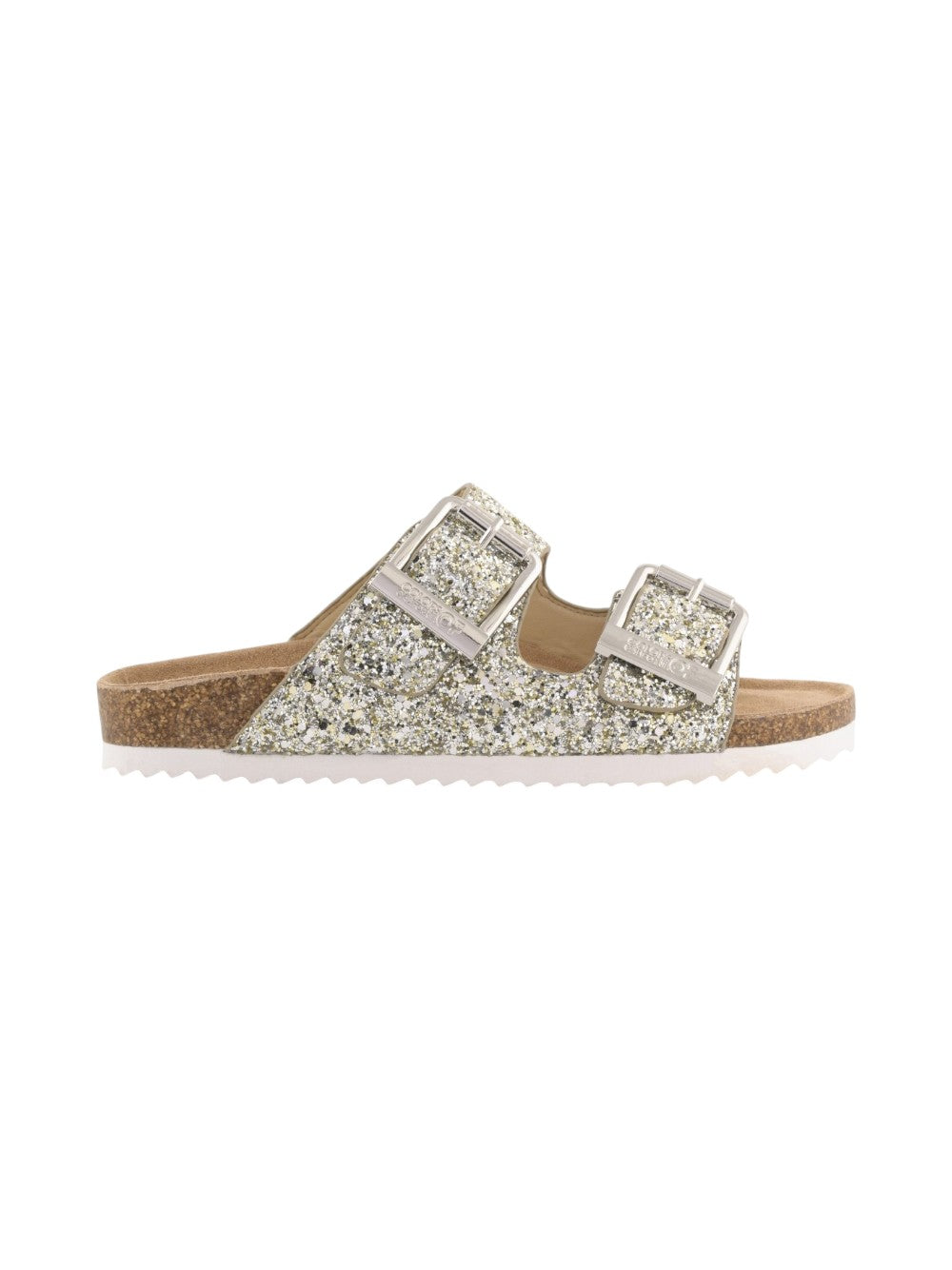 Colors of california Ciabatta Donna Bio Glitter Metal Buckles HC.BIO35N SIL