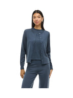 VILA Cardigan Donna VILIPSA L/S O-NECK KNIT CARDIGAN/PB/R 14108151