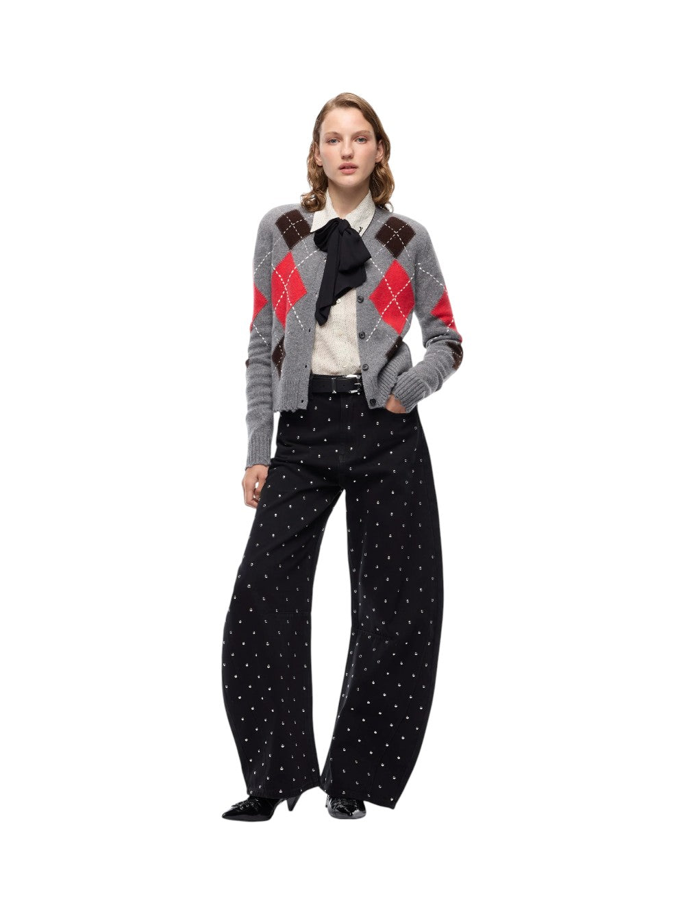 Pinko Maglia Donna CARDIFF CARDIGAN ARGYLE CON CL 107284A3IE IL1