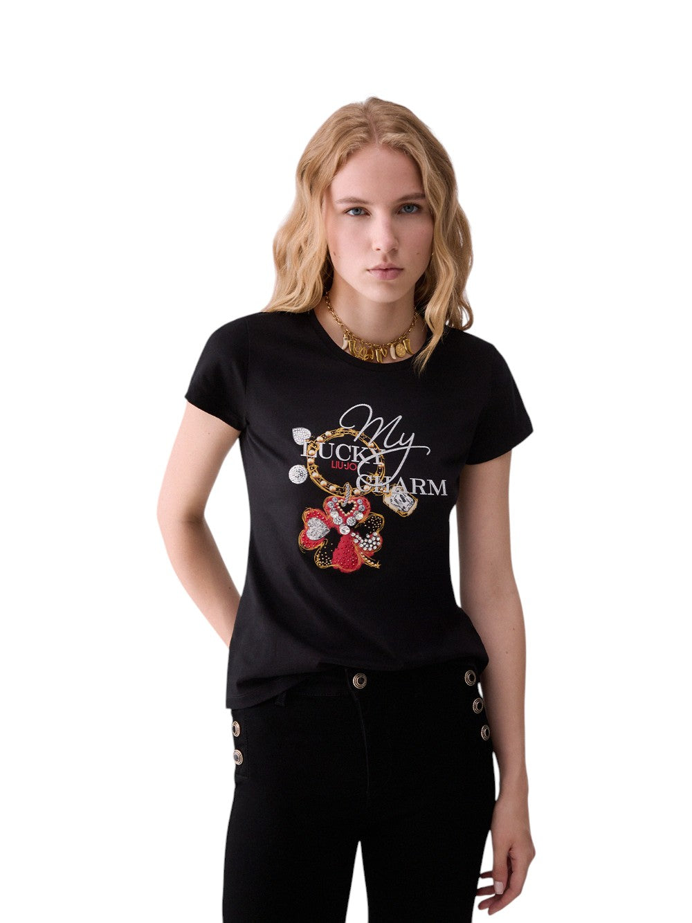 Liu Jo T-SHIRT Donna ECS T-SHIRT SKIndiaNY FIT M/C WF6407JS923 L9545