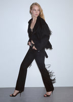 Liu Jo Jeans Donna PANT.STRAIGHT FRANGE R.W. UF6226D0393 88000