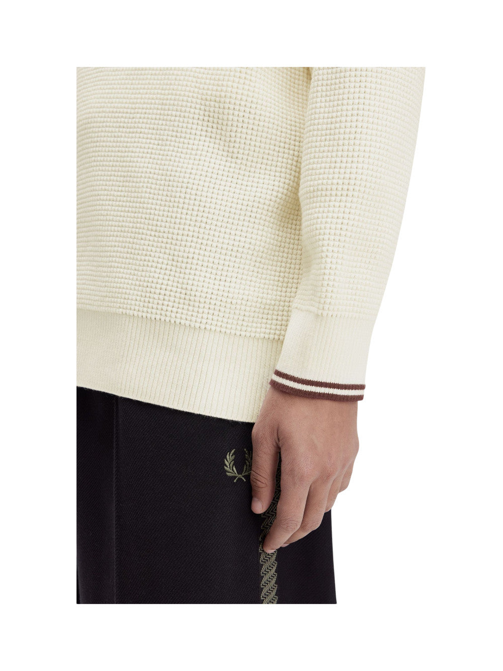 Fred Perry Maglia Uomo FP WAFFLE STITCH HALF ZIP JUMPER K8557 560