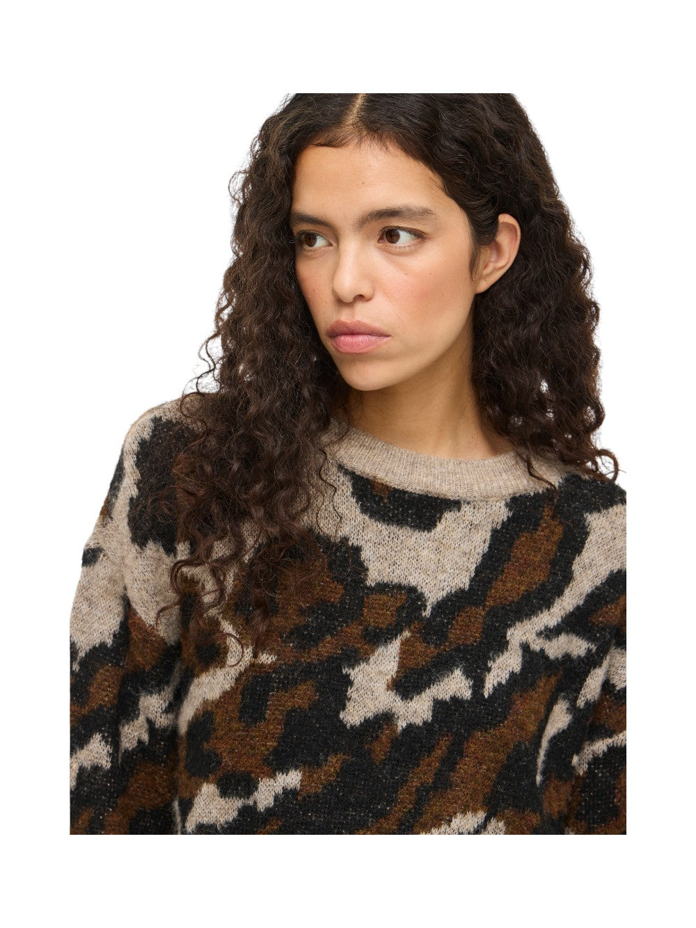 VILA Maglia Donna VILOMA O-NECK L/S JACQUARD KNIT TOP 14108972