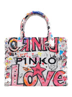Pinko Borsa Donna Beach Shopper Canvas Stampa Gr 106673A3B6ZW0Q