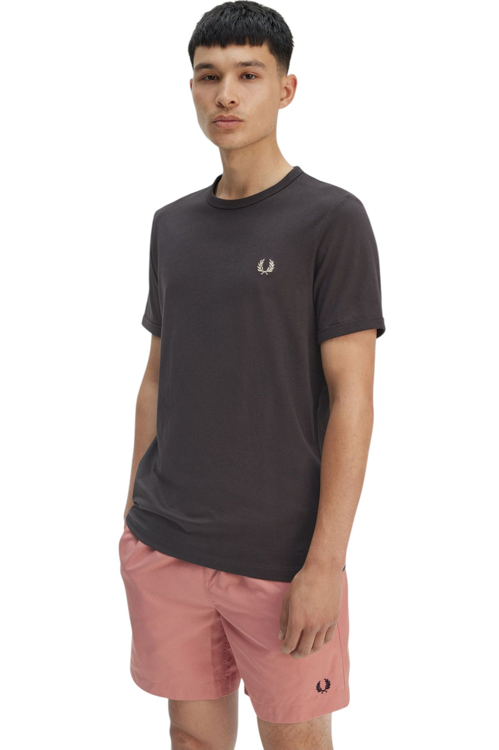 Fred Perry T-SHIRT Uomo Ringer M3519