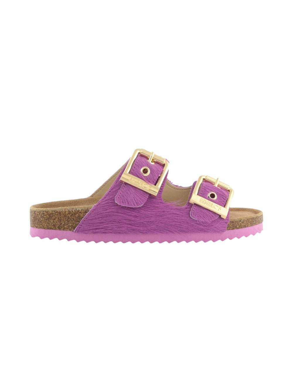 Colors of california Ciabatta Donna Pony Hair Two Buckle Sandal HC.BIO502 DER