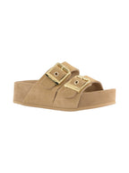 Colors of california Ciabatta Donna Two-Buckle Sandal High Fussbet HC.DUNE02 CAM