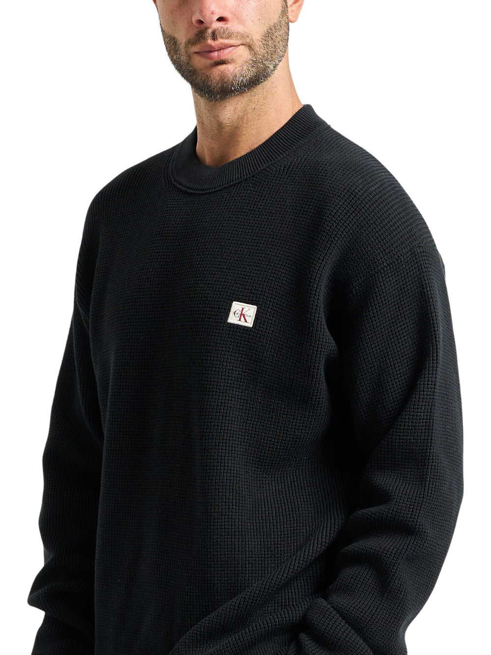 Calvin Klein Maglia Uomo Cotton Waffle LV04RD313G