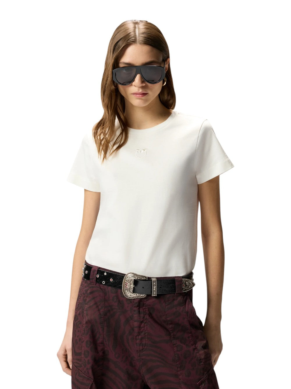 Pinko T-SHIRT Donna BUSSOLOTTO T-SHIRT JERSEY PATC 100355A339Z05