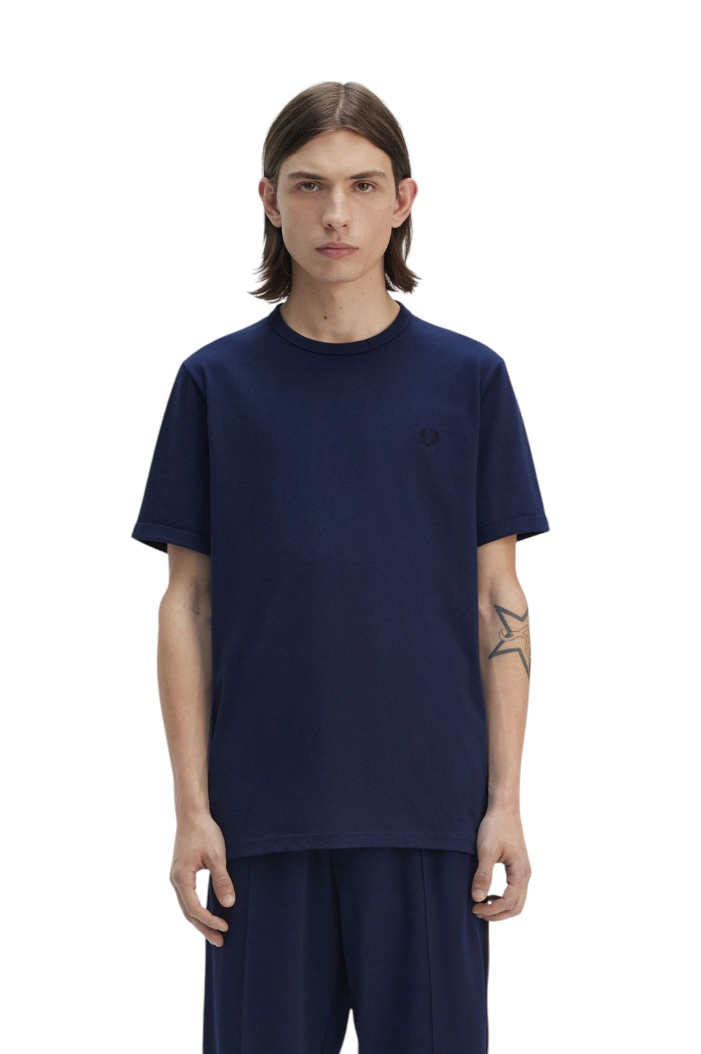 Fred Perry T-SHIRT Uomo Ringer M3519