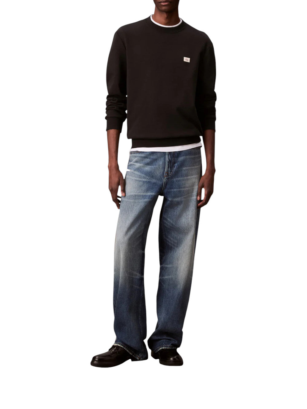 Calvin Klein Felpa Uomo 350TERRY BADGE LV04RC273G