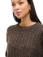 VILA Maglia Donna VIRYLEIGH O-NECK L/S KNIT TOP/TES 14108860