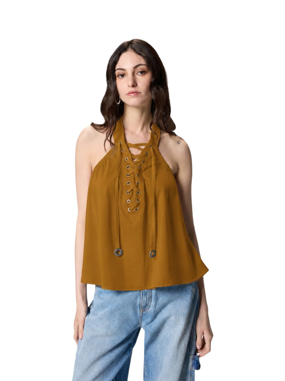 Pinko Top Donna CAIVANO TOP VOILE E GABARDINA 106944A3AXL25