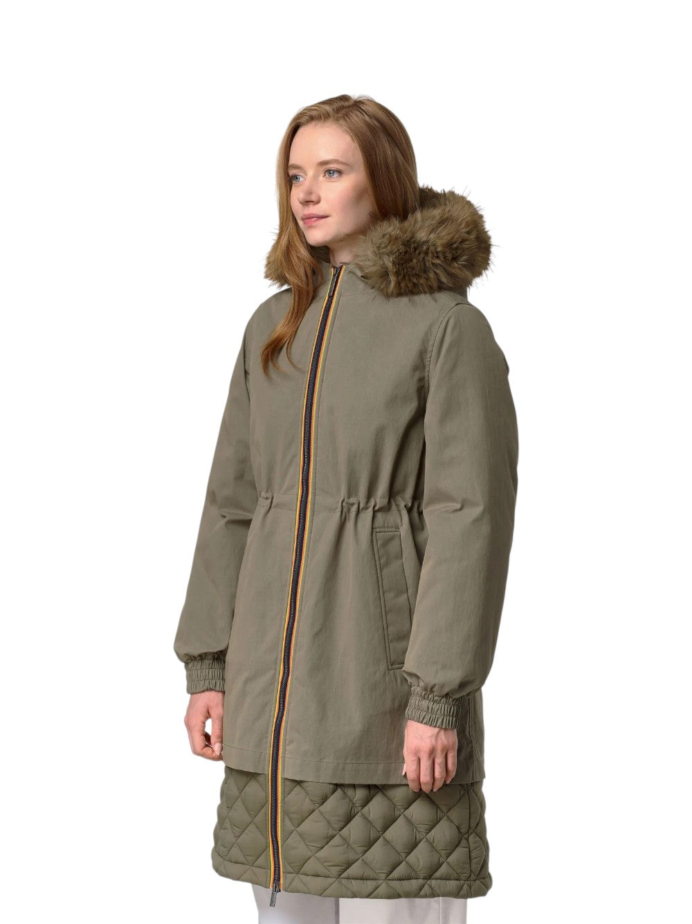 K-Way GIUBBINO Donna FOSCA WAX COTTON NYLON K6136HW DB8