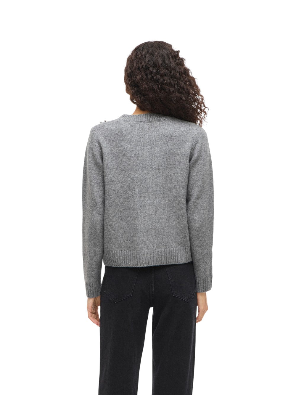 VILA Maglia Donna VILANIE O-NECK L/S DECO KNIT TOP 14109993