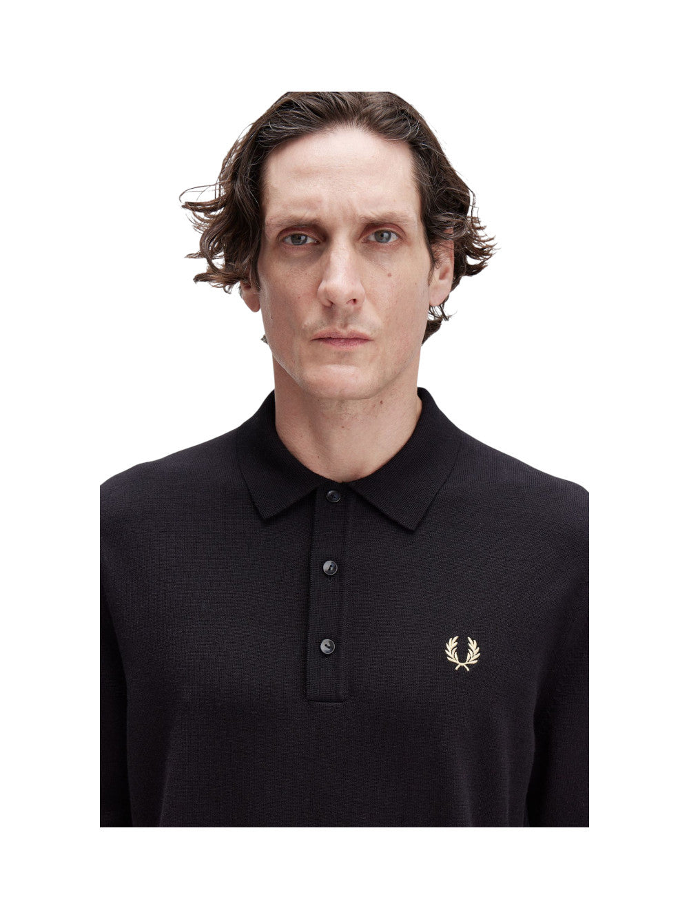 Fred Perry Polo Uomo FP CLASSIC KNITTED SHIRT LS K4535 220