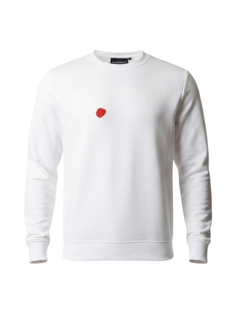 John Richmond Felpa Uomo THANEM CREW NECK UMP26037FE WHITE