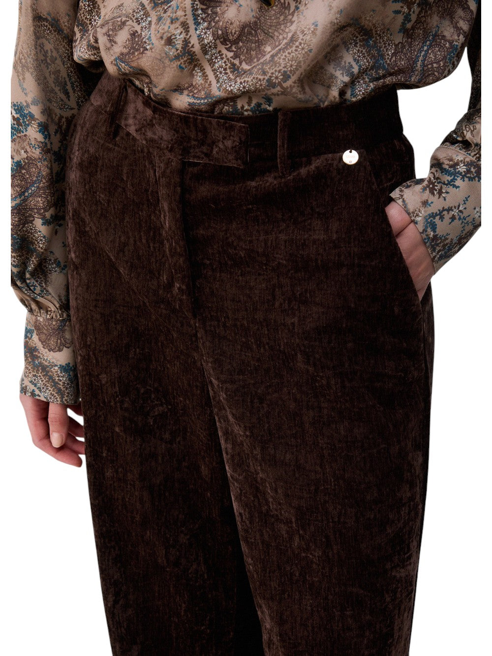 Liu Jo Pantalone Donna PANT. STRAIGHT VELLUTO WF6306T737A 91106