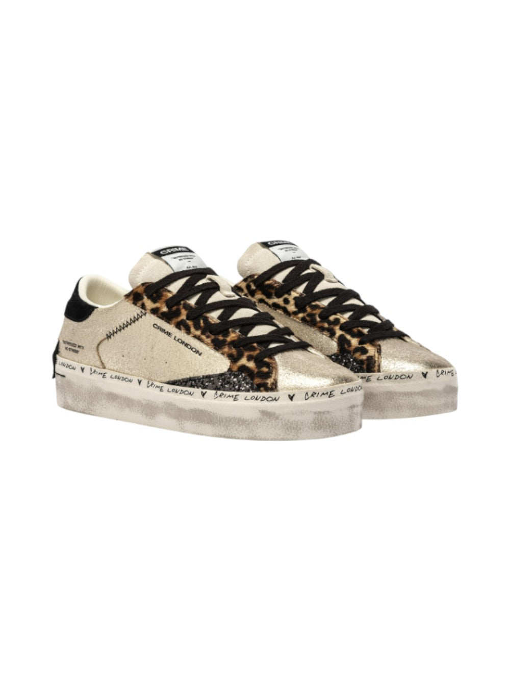 Crime London Sneakers Donna DISTRESSED PLATFORM 25071AA8.26