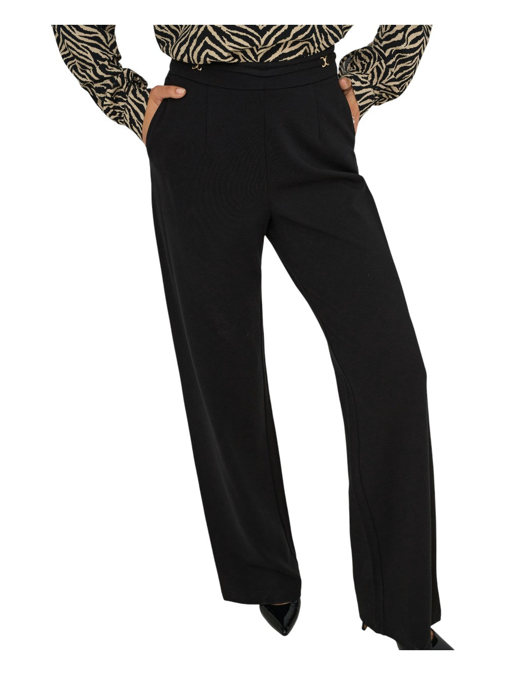 ONLY Pantalone Donna ONLPOPTRASH LIFE HW BELT WIDE PANT PNT 15353586